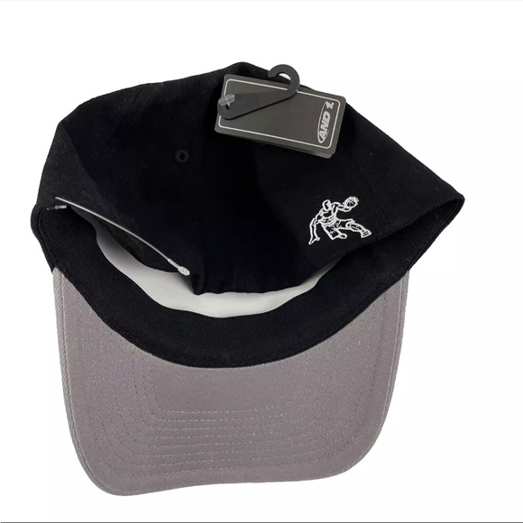 AND 1 Street Basketball Hat Black Flex Fit Structured Cap Mens Size L/XL Hip Hop - Picture 3 of 6